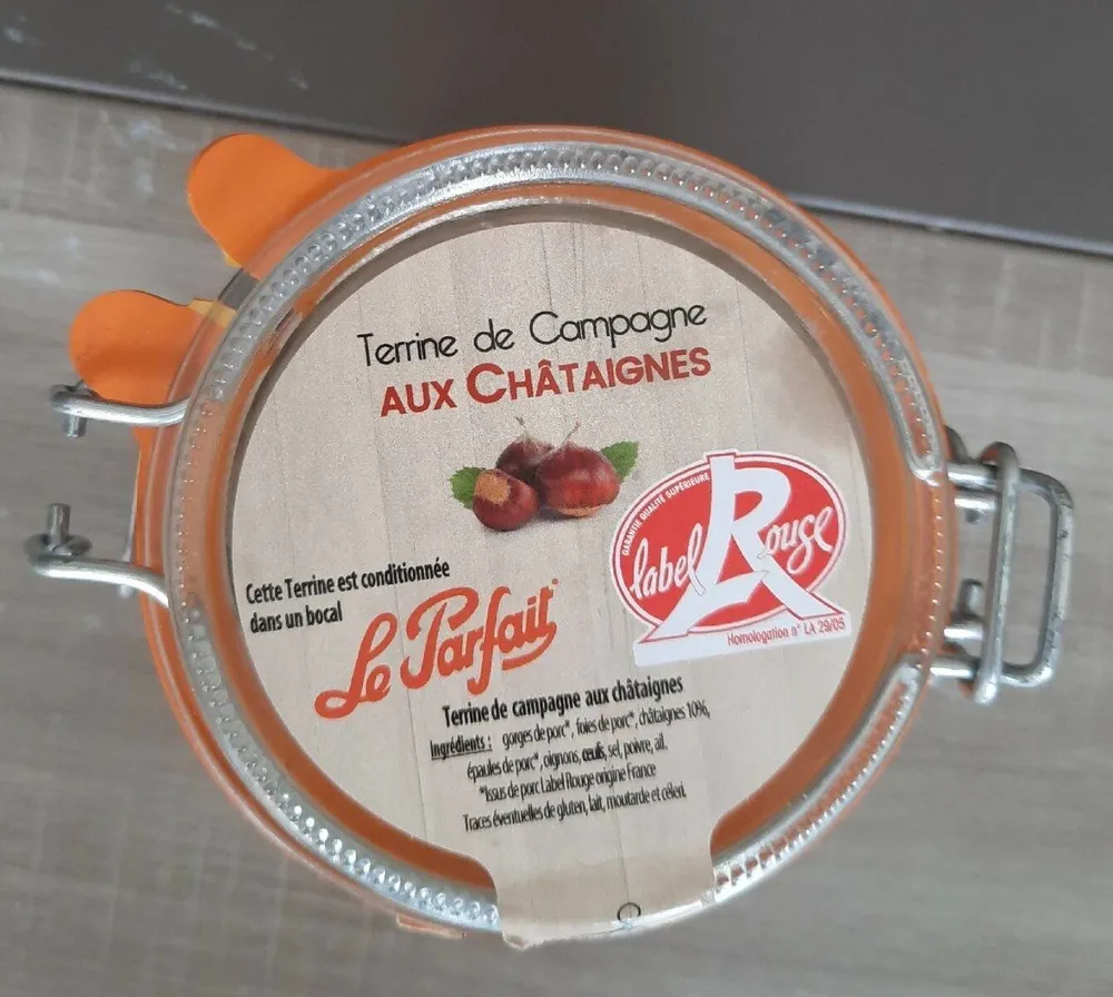 Terrine de campagne aux chataignes