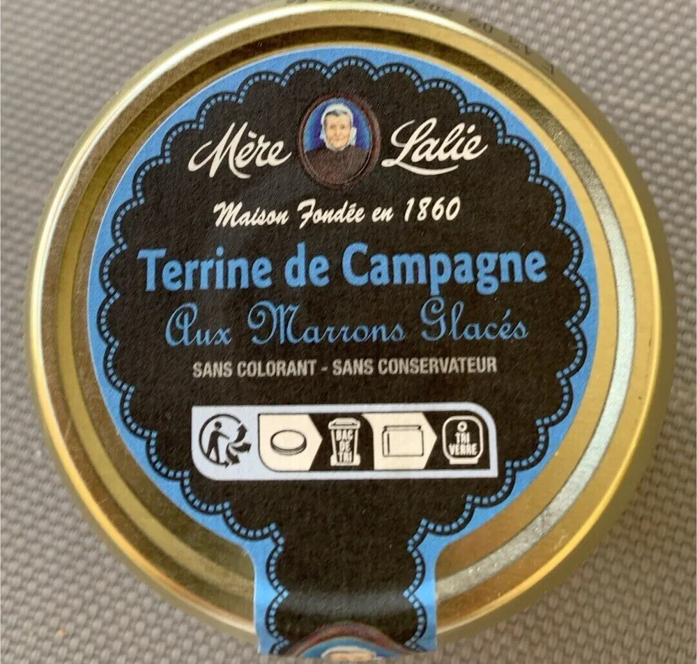 Terrine de campagne aux marrons glacés