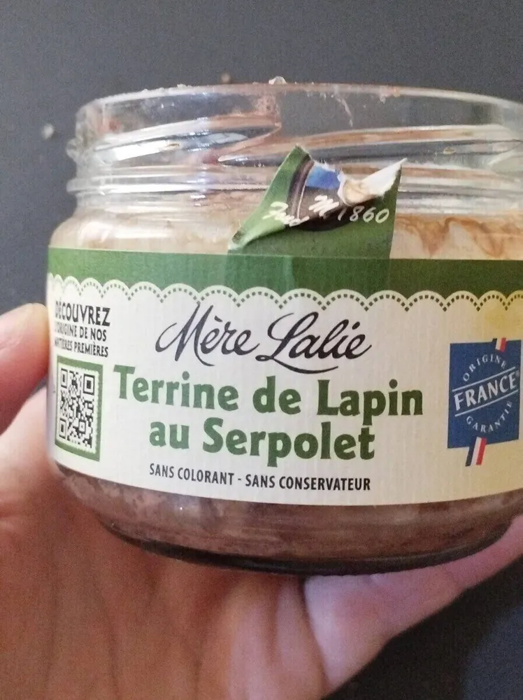 Terrine de lapin au serpolet