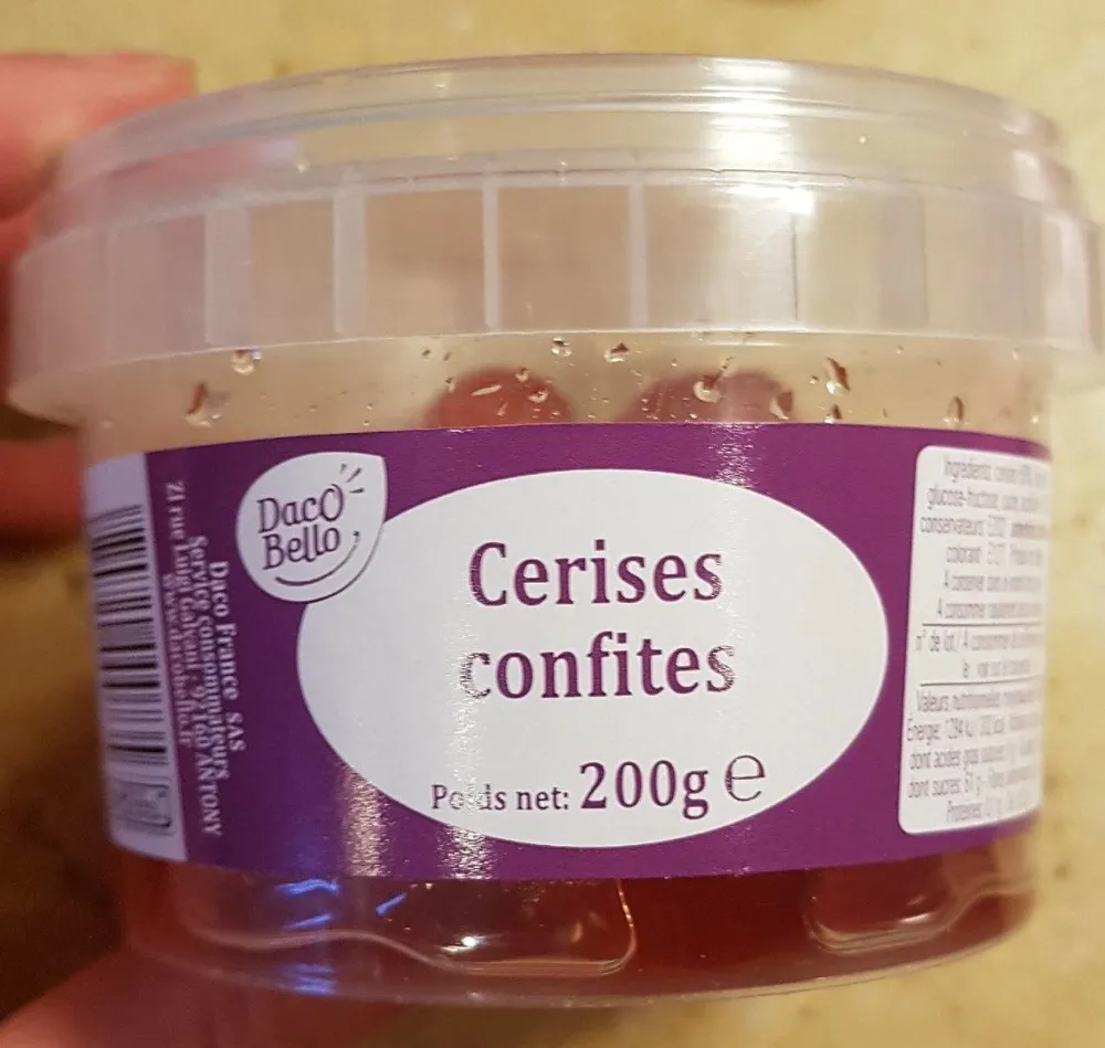 Cerises confites