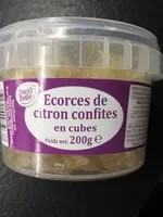 Ecorces de citron confites en cubes