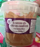 Ecorces de citron confites en lamelle