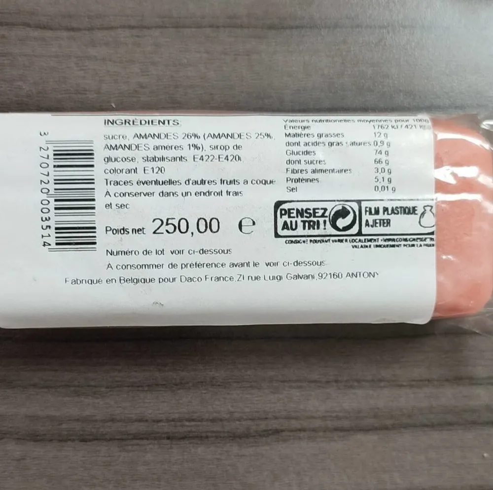 Pâte d'amande
