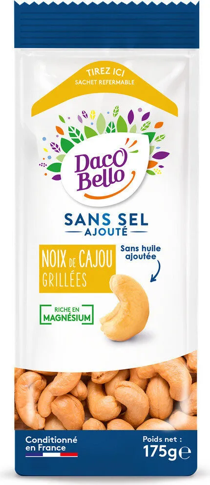 Noix de cajou sans sel ajouté