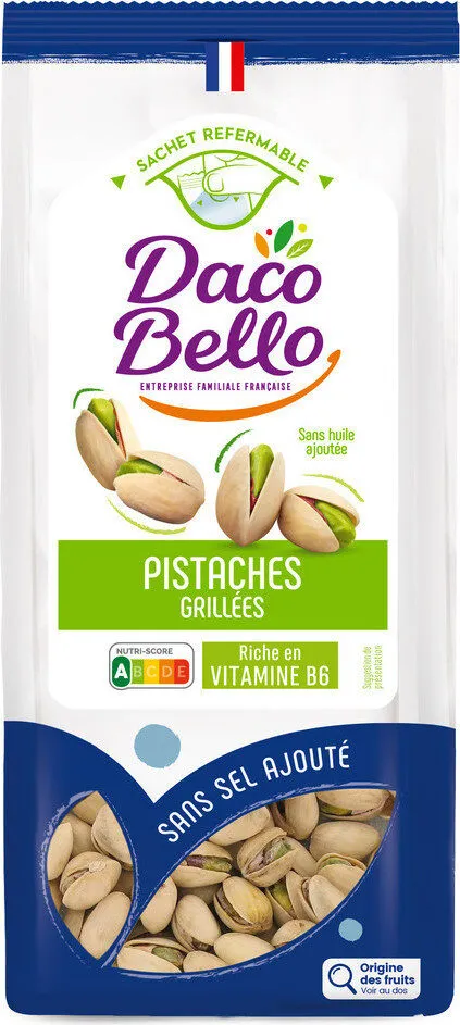 Pistaches grillées sans sel ajouté