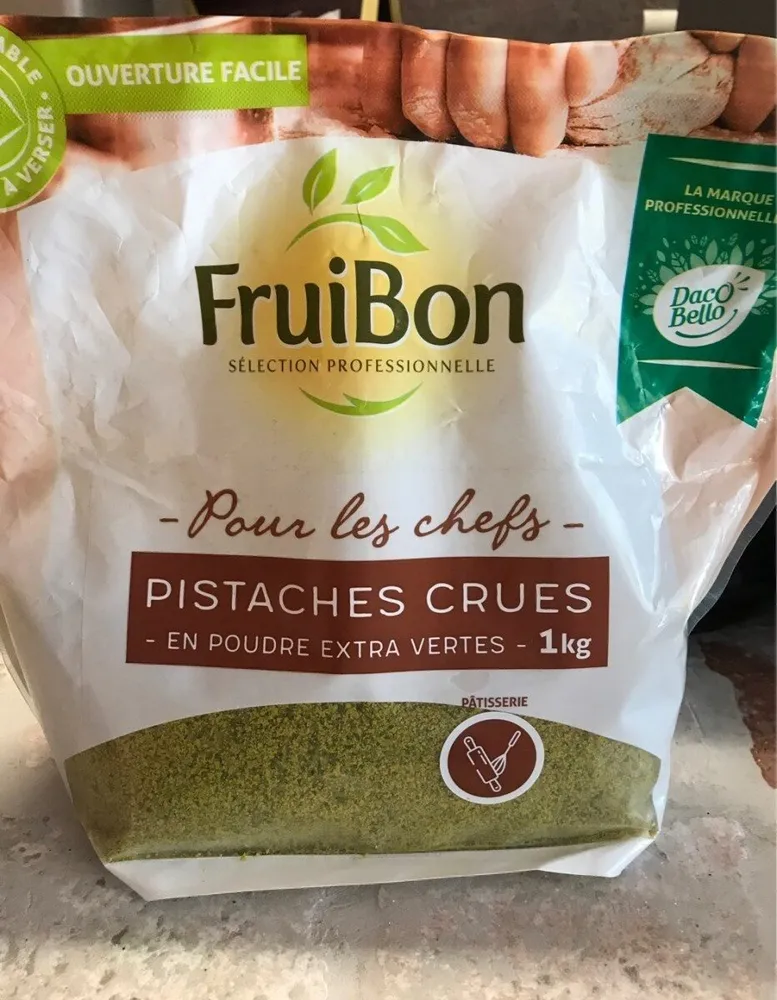 Pistaches crues -en poudre extra vertes-