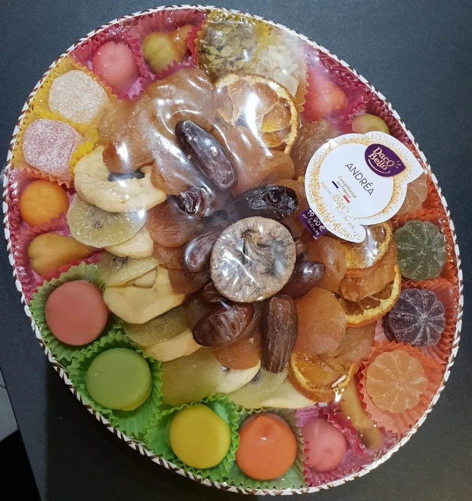 confiseries et fruits sèchés