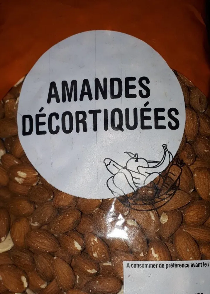 Amandes décortiquées