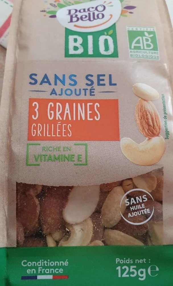 3 graines grillées