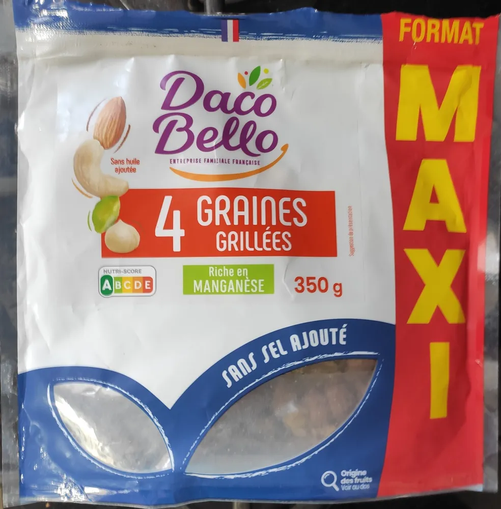 4 graines grillées - maxi
