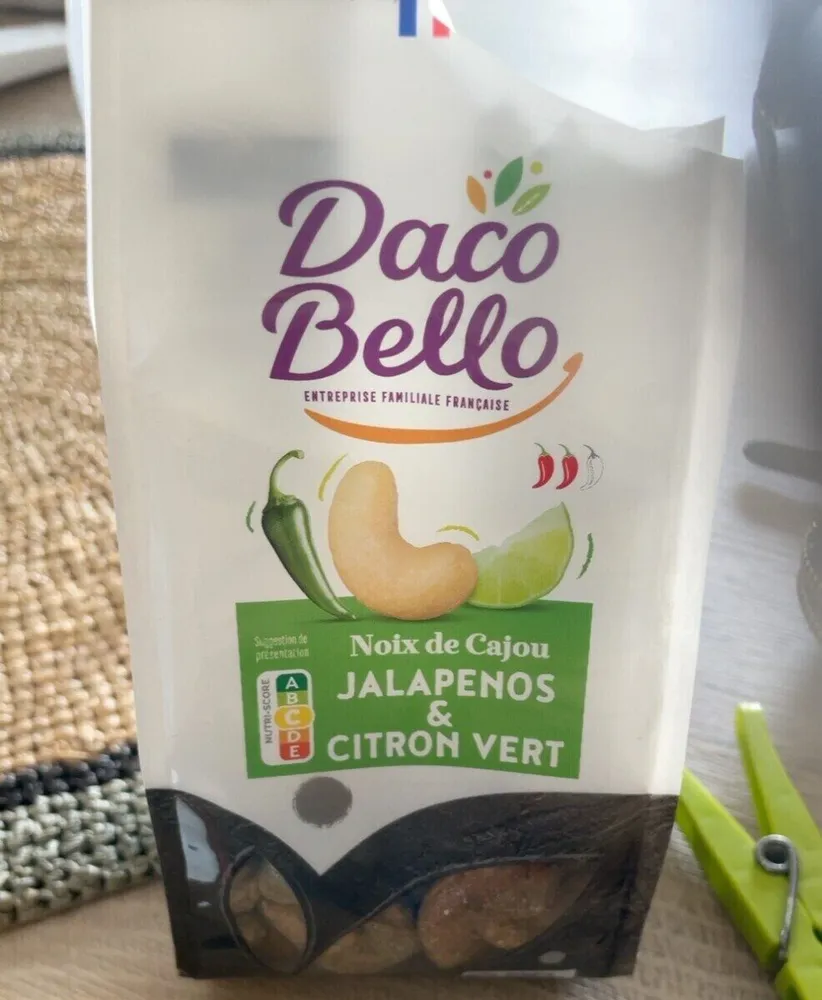 Noix de cajou Jalapenos et citron vert