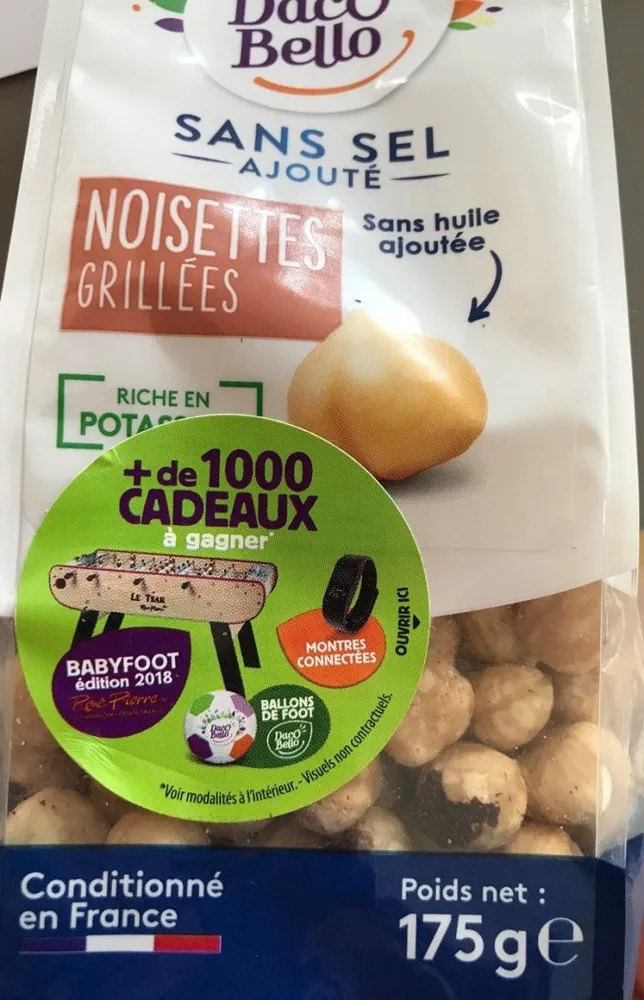 Noisettes grillées