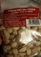 Pistache grillées à sec et salees