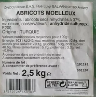 Abricots secs moelleux