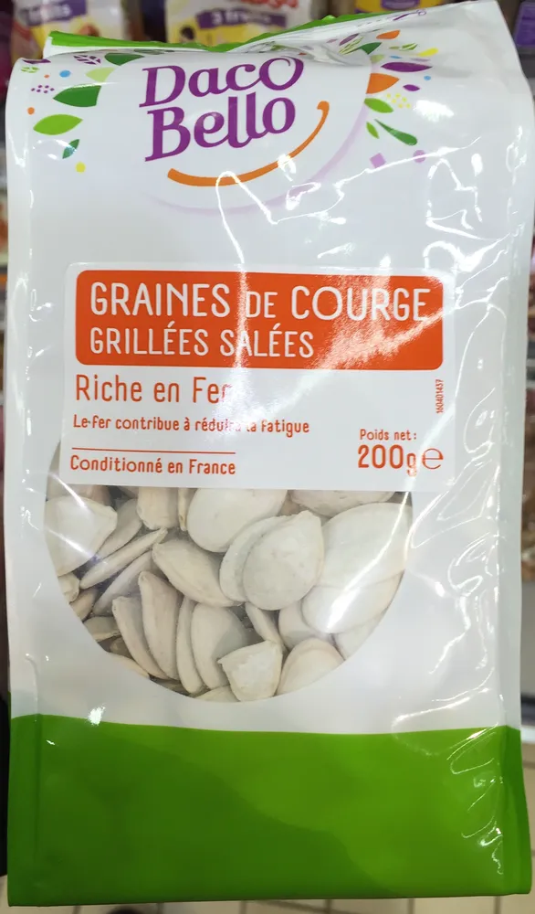 Graines de courge grillées salées