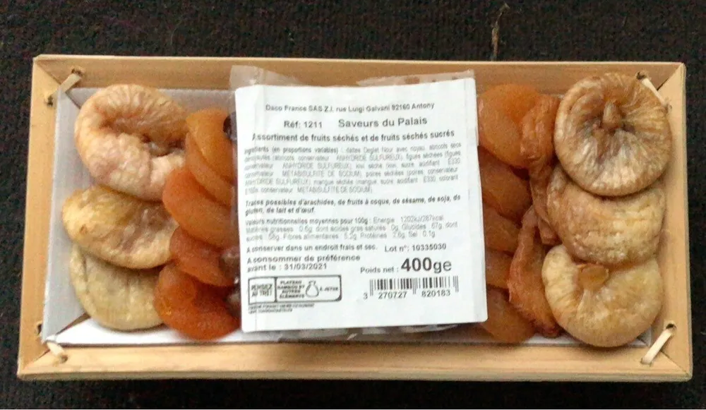Saveurs du palais - Assortiment de fruits séchés