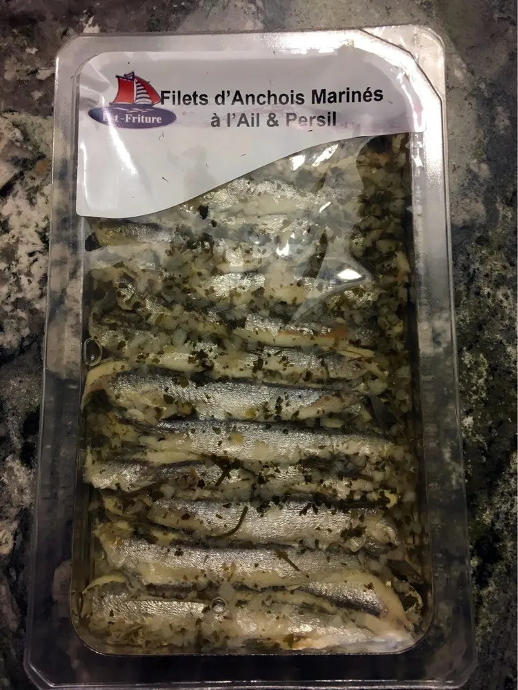 Filets d'Anchois mariné a l'ail &