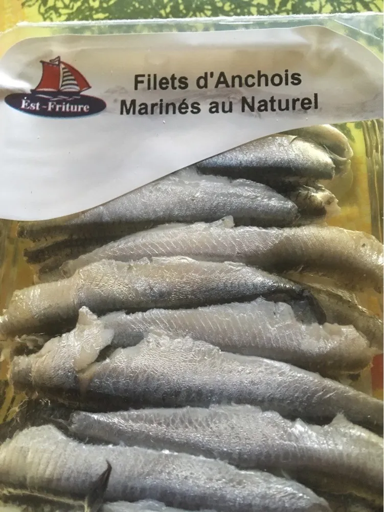 Filets d'anchois marinés au naturel