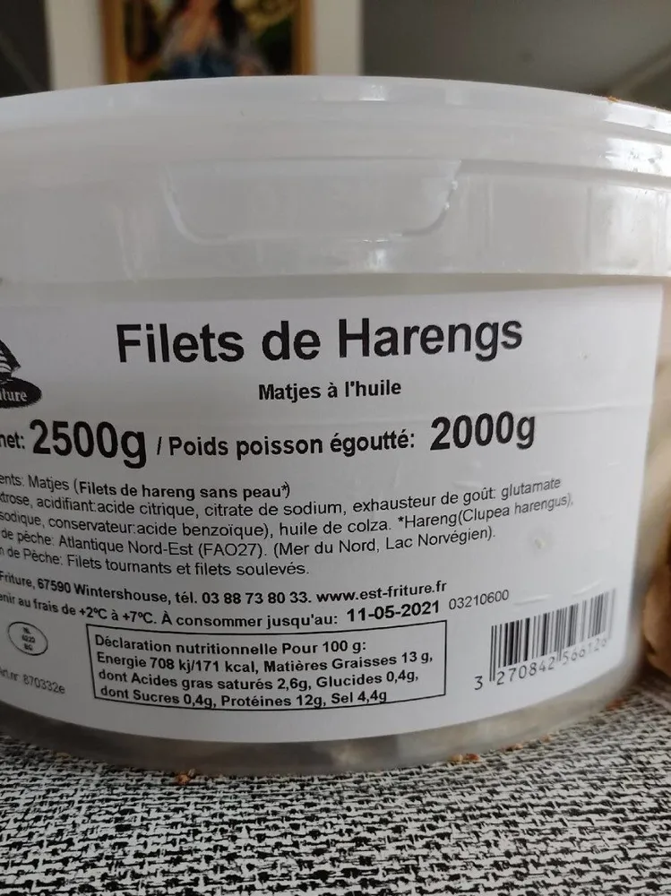 Filets de harengs Mathes à l'huile