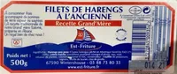 Filets de hareng a l'ancienne