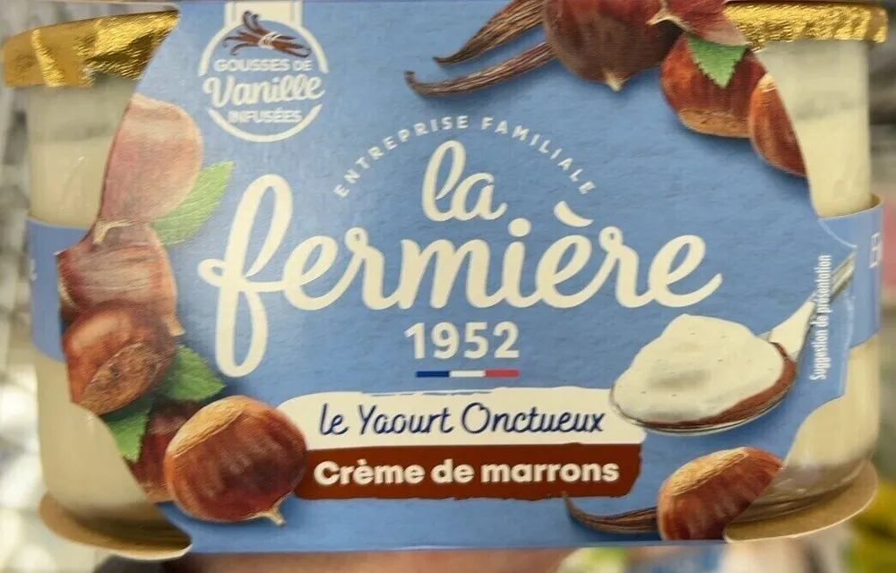 Yaourt onctueux crème de marrons