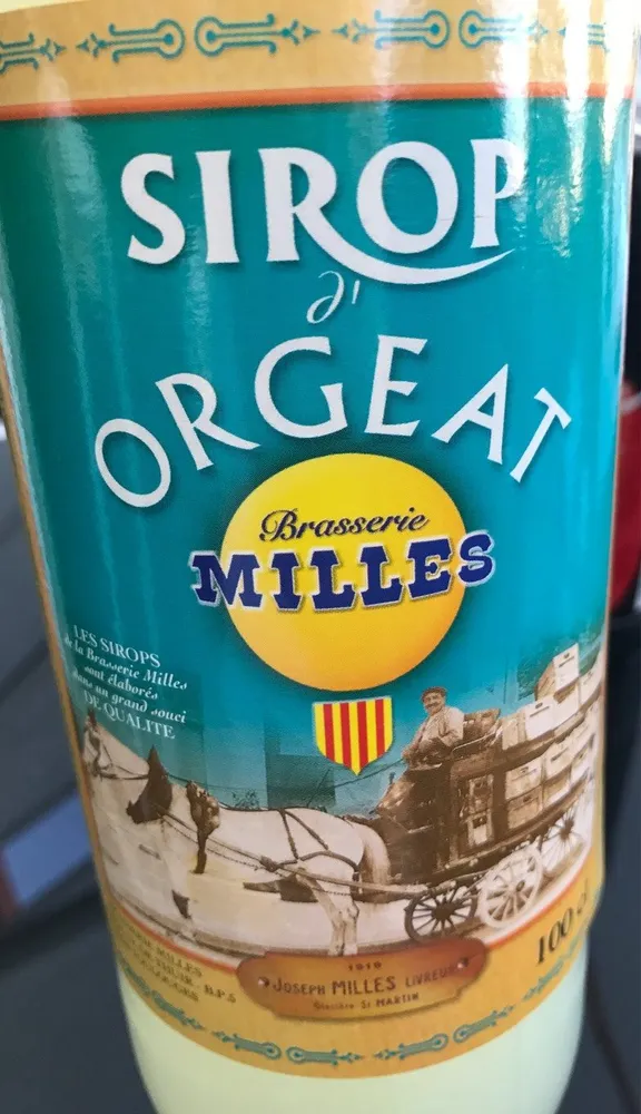 Sirop d'orgeat