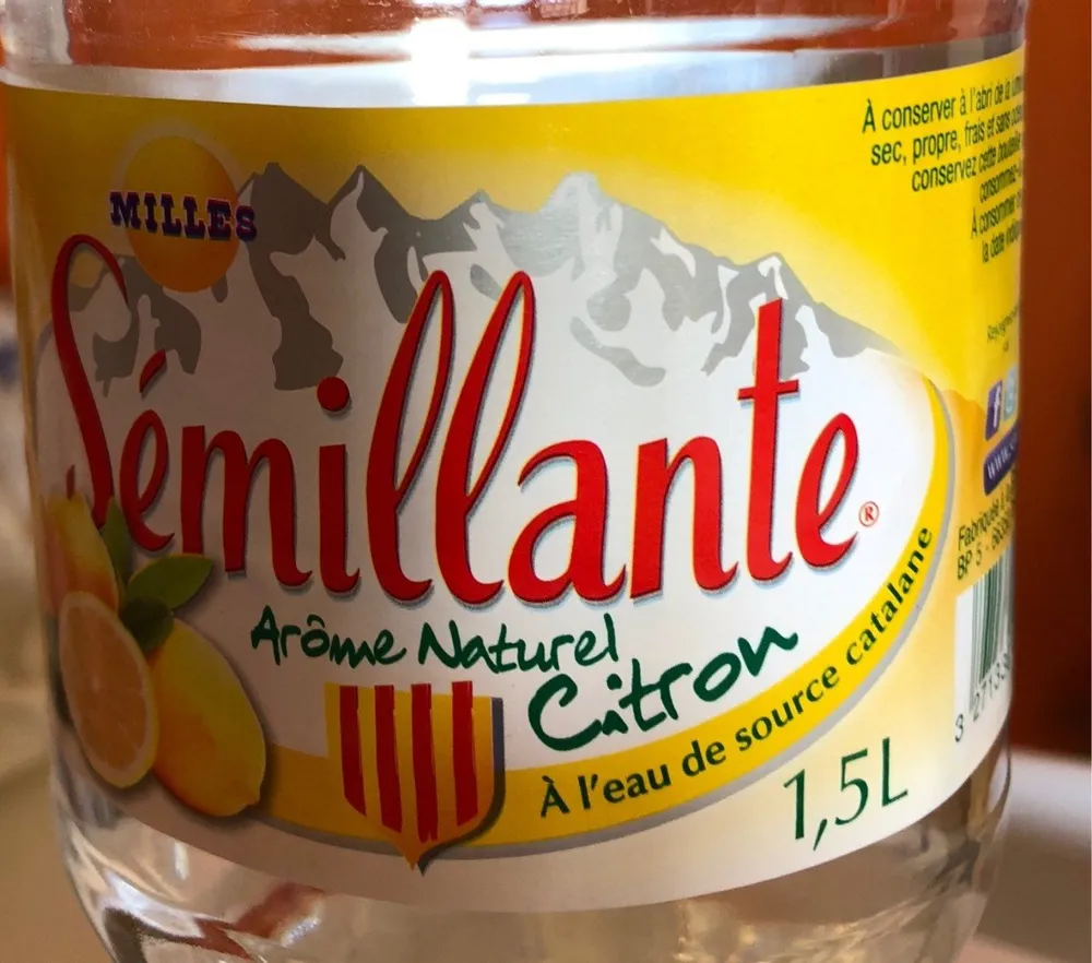MILLES, Semillante , saveur citron, la bouteille d'1.5 l