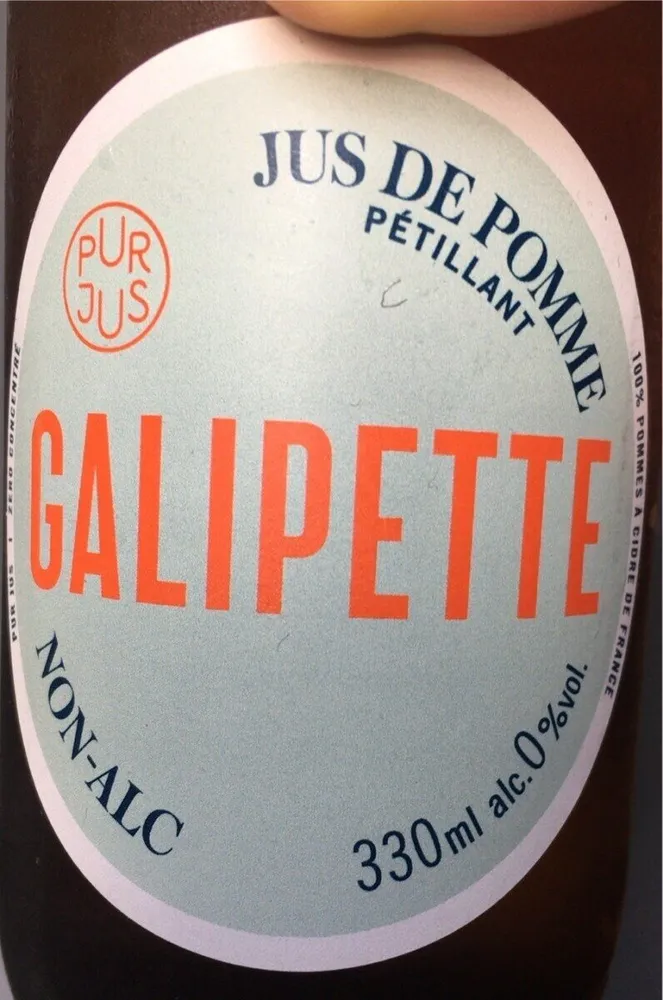 Jus de pomme pétillant
