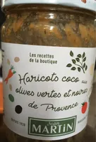 Haricots coco aux olives vertes et noires de provence