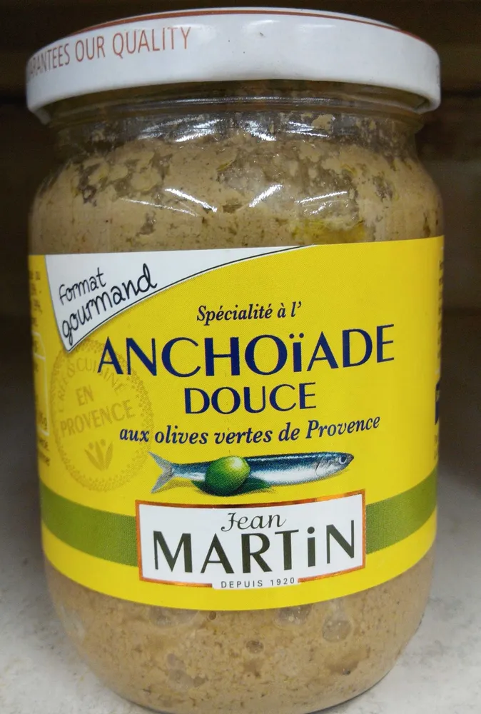 Spécialité à l'Anchoïade douce aux olives vertes de Provence