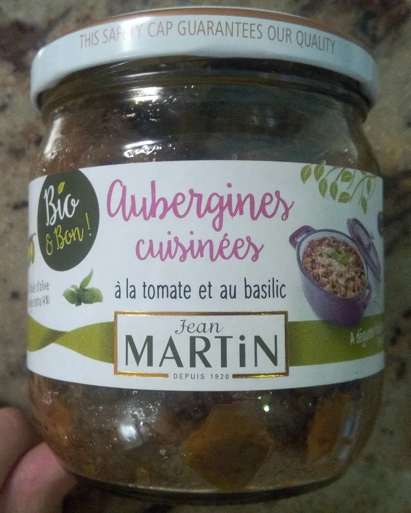 Aubergines cuisinées à la tomate et au basilic