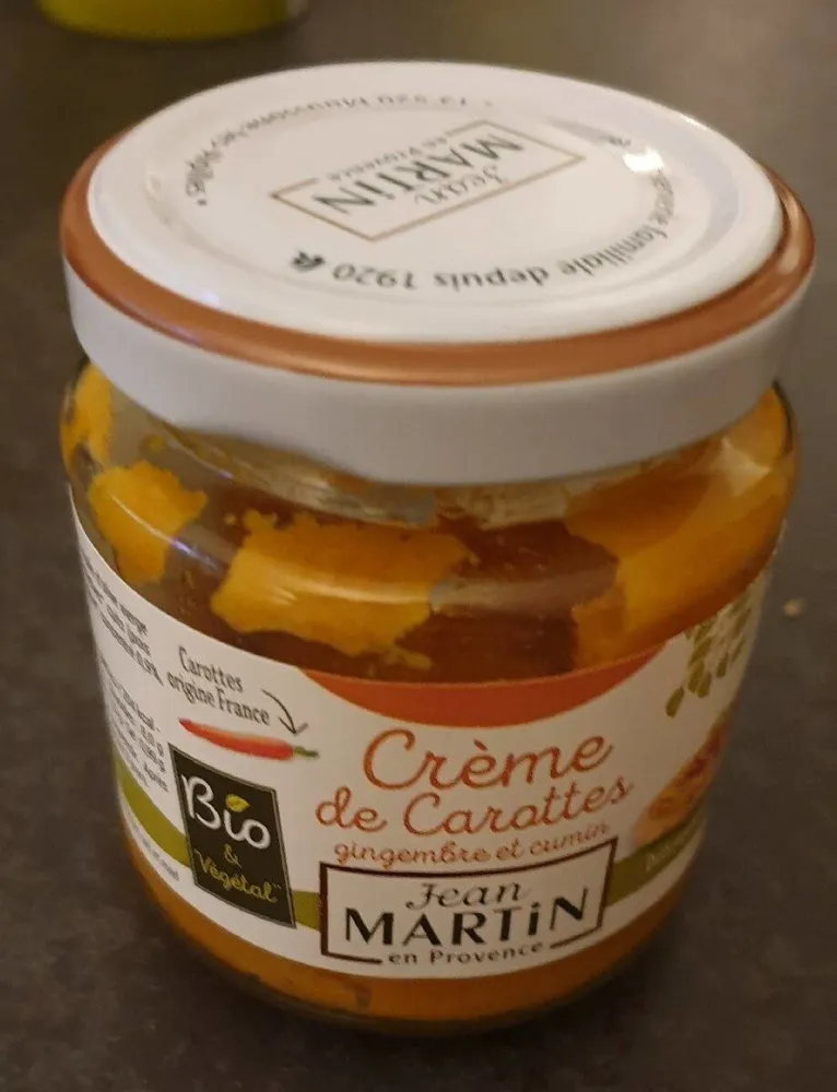 Crème de Carottes, gingembre et cumin
