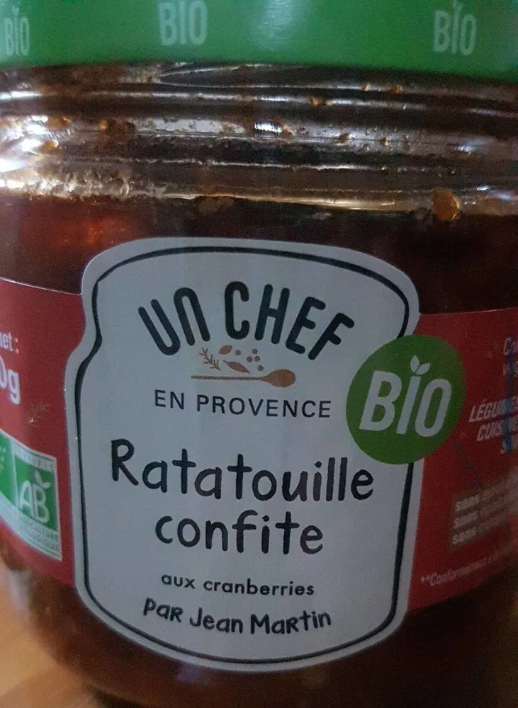 Ratatouille confite aux cranberries par Jean Martin