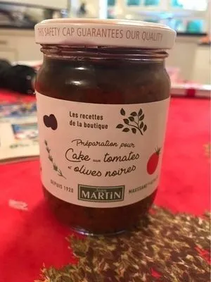 Préparation pour cake aux tomates et olives noires