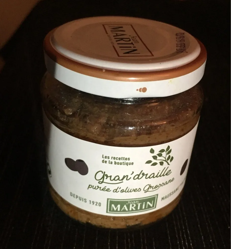 Gran'draille purée d'olives Grossane