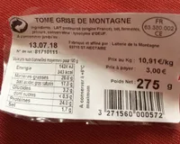 Tome grise de montagne