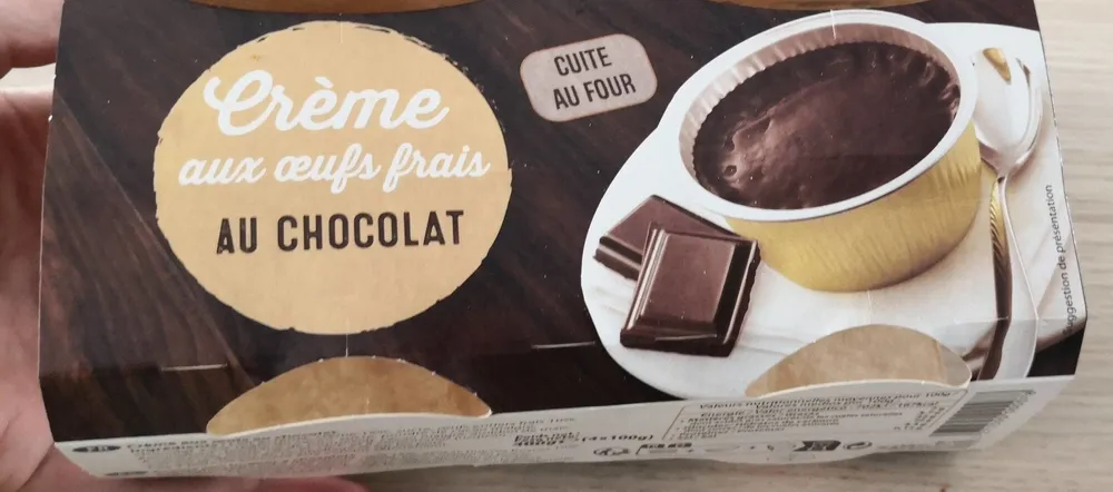 Crème aux œufs frais au chocolat