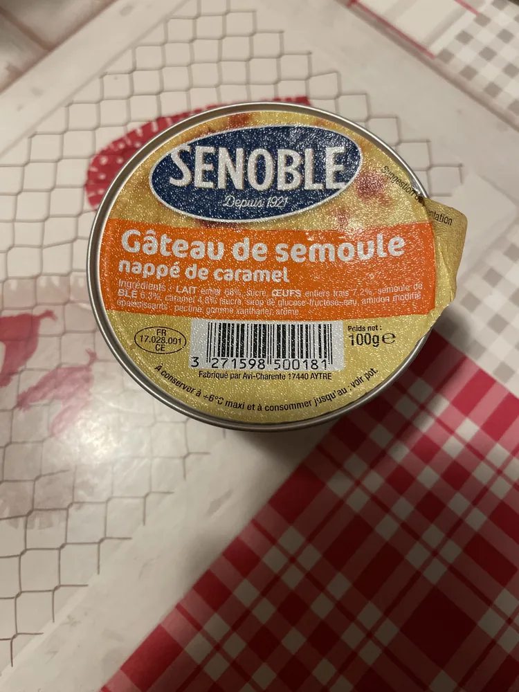 Gâteau de Semoule