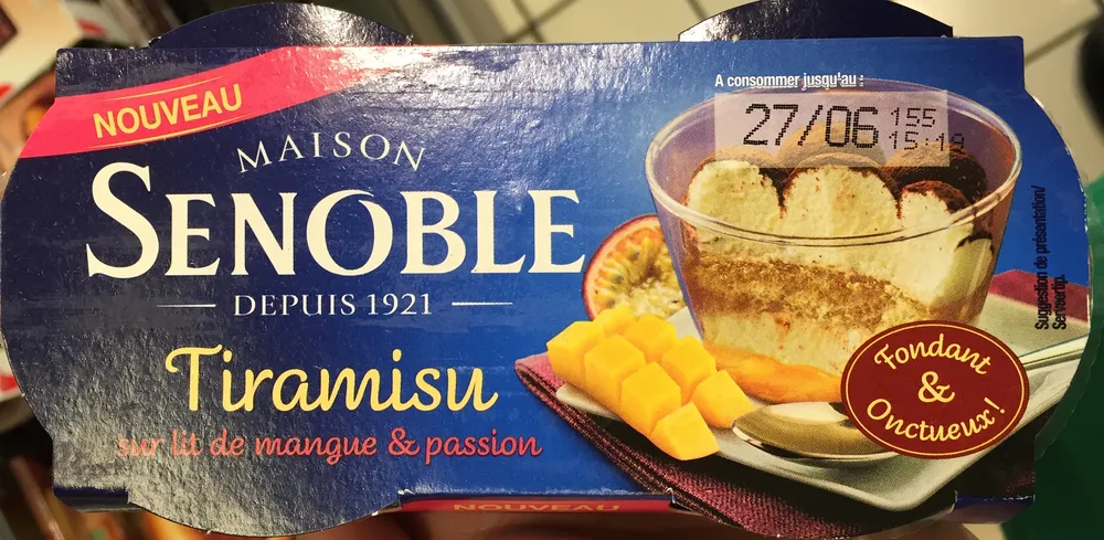Tiramisu sur lit de mangue & passion