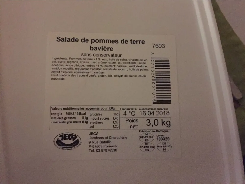 Salade de pomme de terre