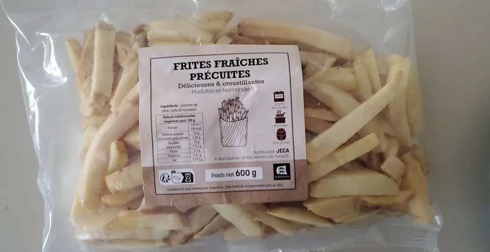 Frites fraîches précuites