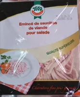 Émincé de saucisse de viande pour salade