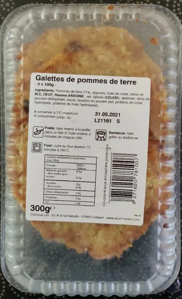 Galettes de pommes de terre