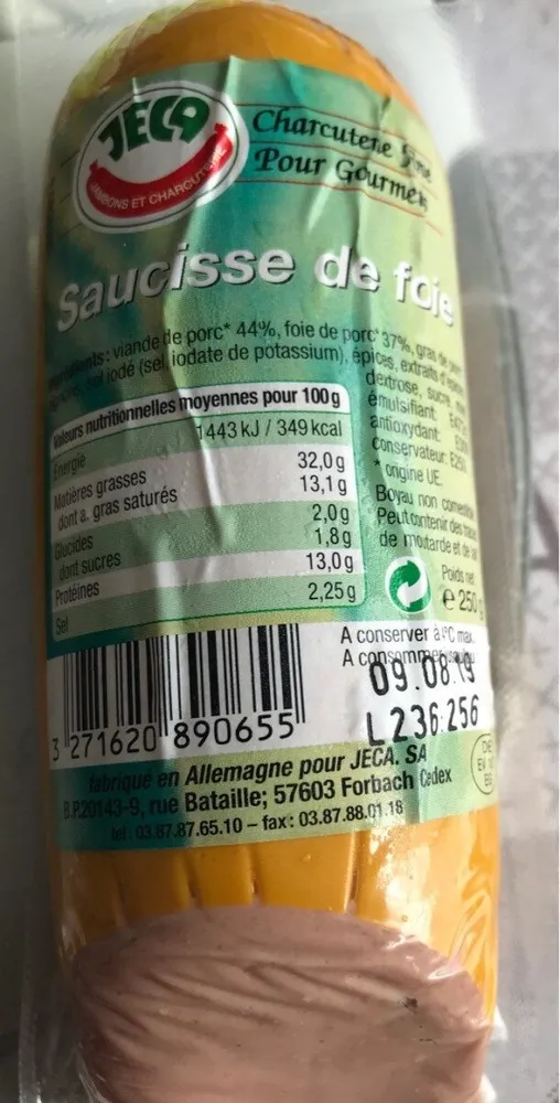 Saucisse de foie
