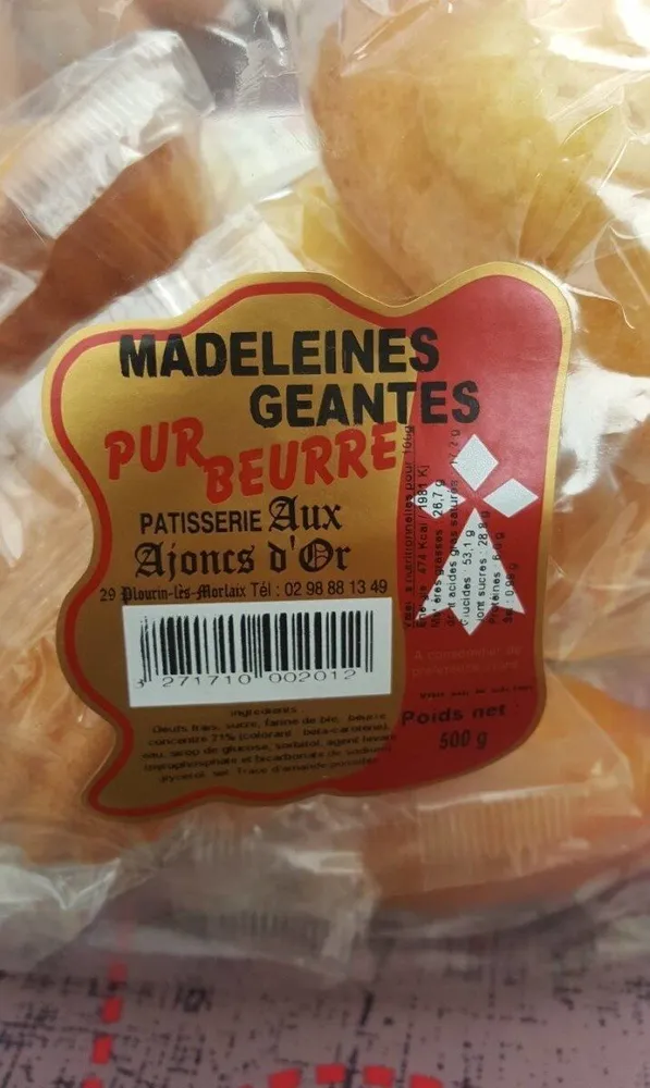 Madeleines Géantes