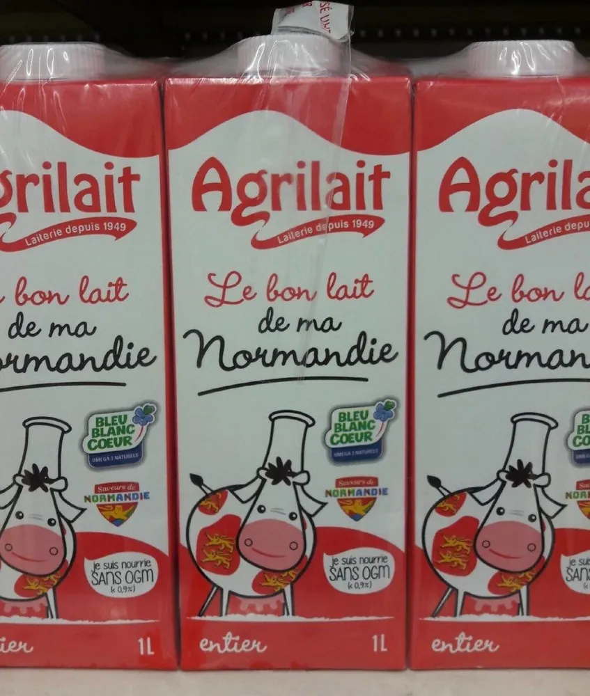 Lait entier UHT BBC sans OGM Normandie