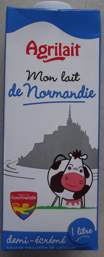 Lait demi-écrémé UHT BBC sans OGM Normandie
