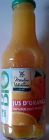 Jus d'orange 100% pur fruit pressé bio