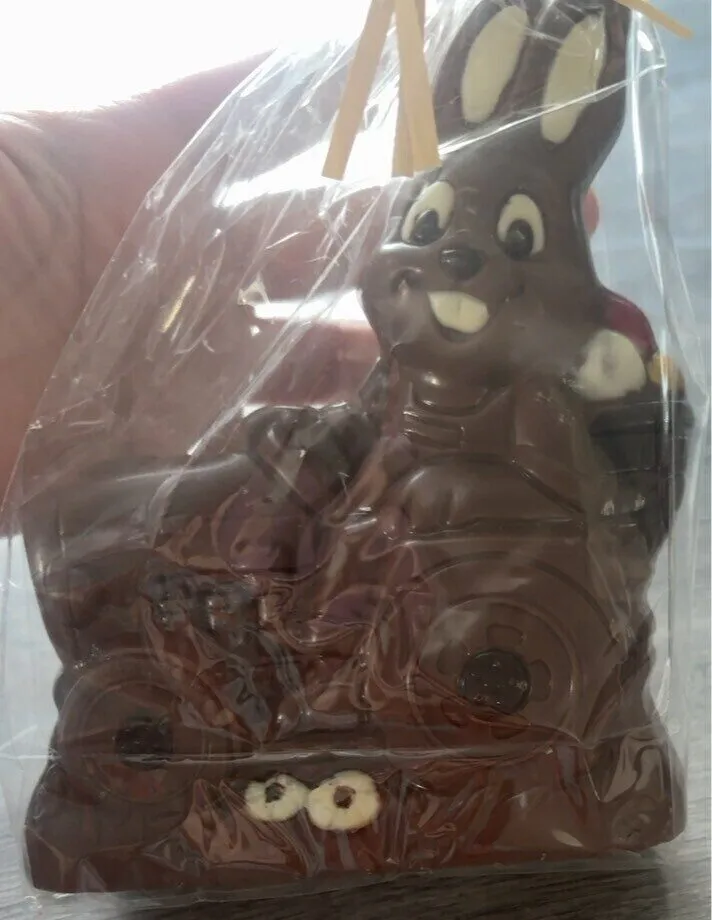 Lapin tracteur chocolat lait