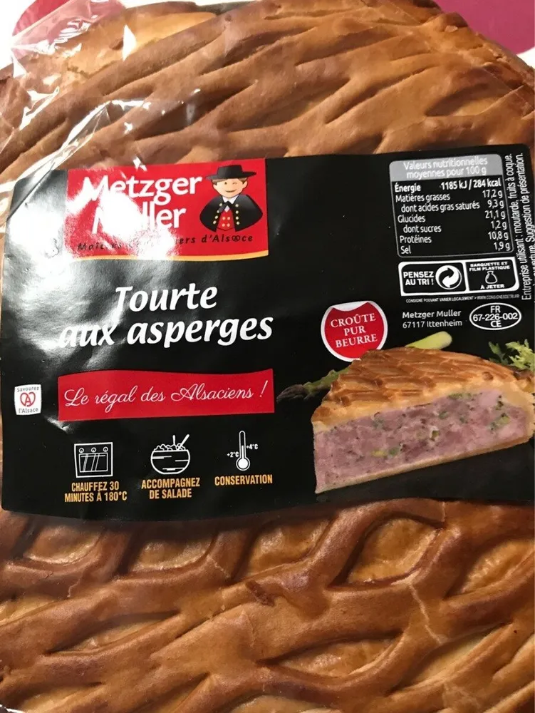 Tourte aux asperges vertes